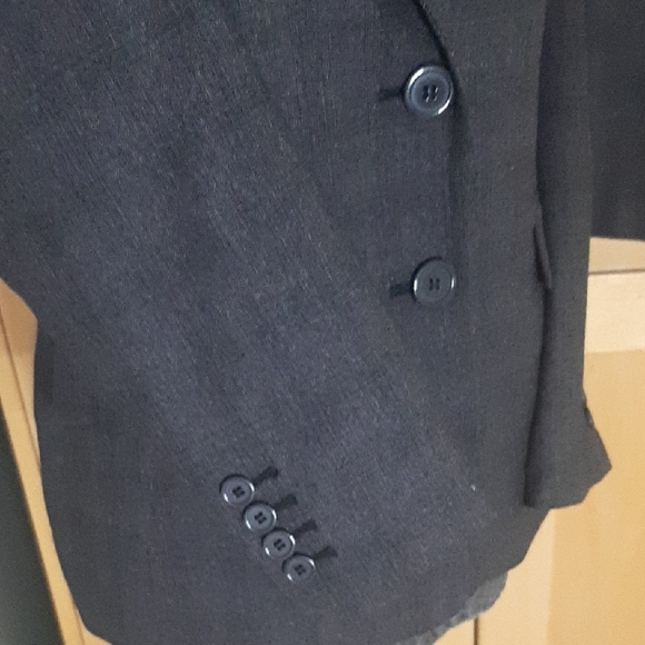 LAURA PETITES💖Tweed BLAZER/MIDI SKIRT GRAY Suit Set💝BLAZER Sz 10 SKIRT Sz 12 - Picture 4 of 9